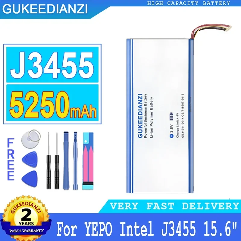 

5250mAh GUKEEDIANZI Battery For Yepo For Intel J3455 Big Power Bateria