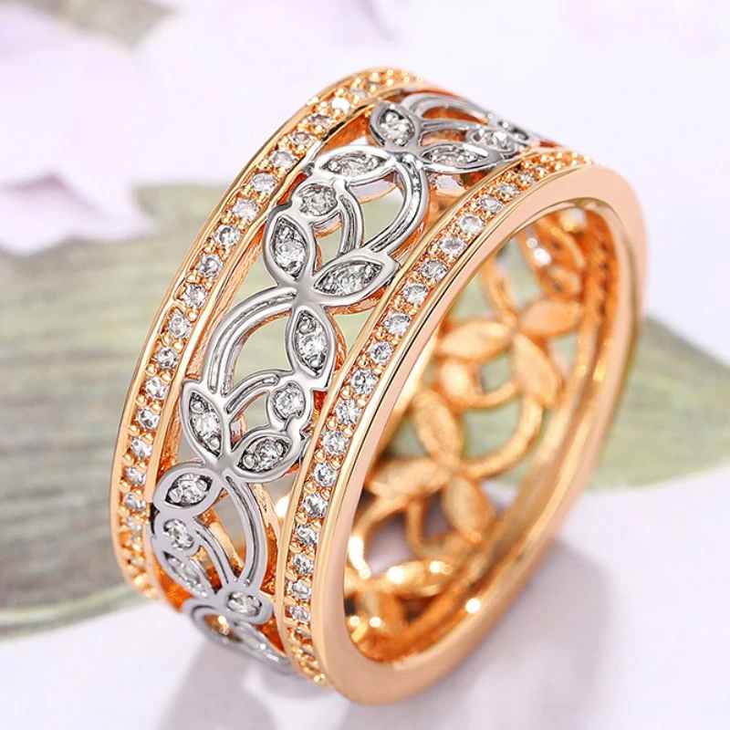 CAOSHI Aesthetic Hollow-out Design Finger Ring Female Party Accessories with Dazzling Zirconia Fancy Jewelry for Anniversary finger rings womens ring jewelry rings ring jewelry