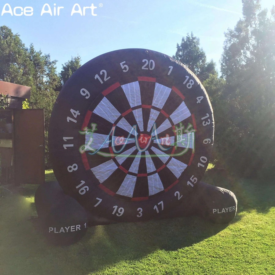 Custom Giant Inflatable Football Dart Board Game Target with 6 PCS Balls For Outdoor or Playground Sports Entertainment 6