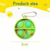 12/24/48Pcs Mini Pop Fidget Toy Pack Kit Keychain Stress Relief Toys Party Favors Office Desk Toy for Kids Adults Brinquedos 3