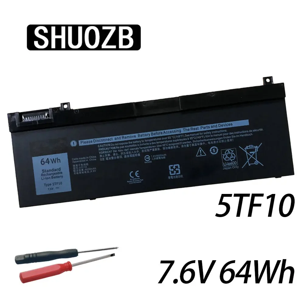 

SHUOZB 5TF10 Laptop Battery For Dell Precision 7730 7740 7530 7540 P34E P74F P34E001 P34E002 P74F001 P74F002 7M0T6 7.6V 64WH