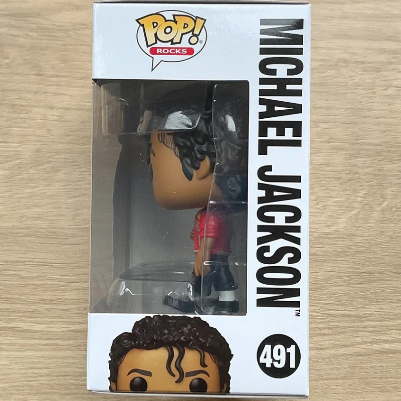Funko Pop Rocks Michael Jackson Beat It Action Doll Model #491 Vinyl Sculpture Dolls Limited Edition Collection Fan Gifts
