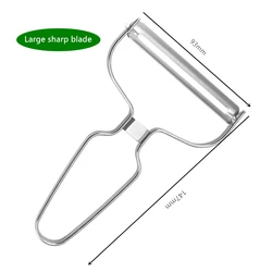 Premium Stainless Steel Vegetable and Fruit Peeler - Versatile Slicer & Grater for Effortless Food Preparation (Large sharp blade)