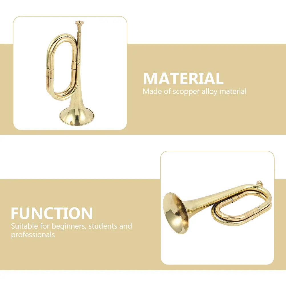 Trumpet Instrument Wind Instrument Trumpet Traditional Wind Copper Alloy Bugle Youth Horn Copper