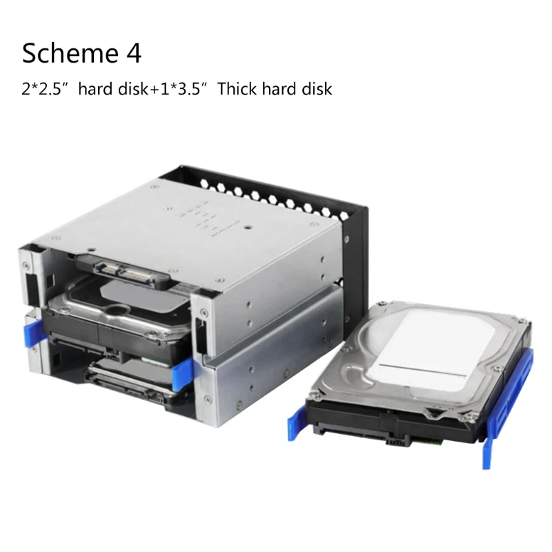 3.5 To 5.25 Three-Disc Hard Drive Cages 2 Chassis Drives In The Chassis Hard Drive Box Computer Storage Expansion