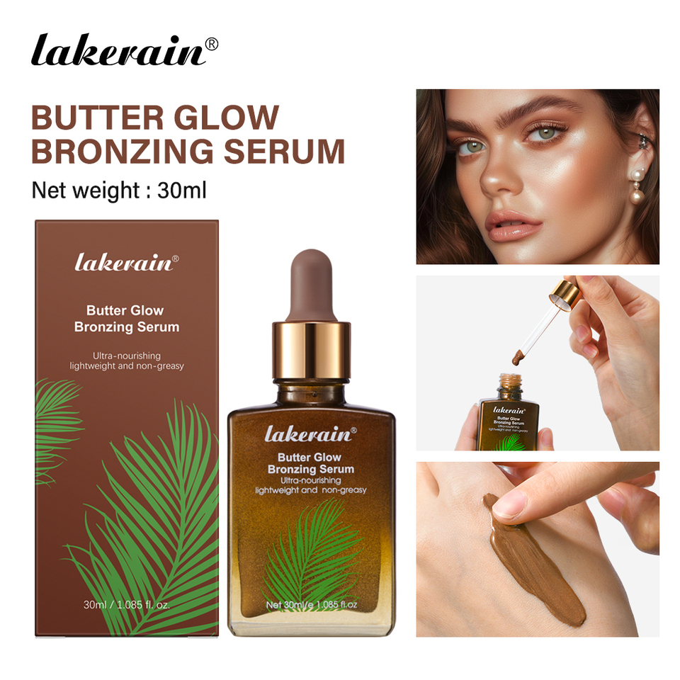 Butter Glow Bronzing Serum Lightweight Radiance Boosting Bronzer Essence Non-Greasy Sunkissed Natural Glow Flawless Bronze Finis