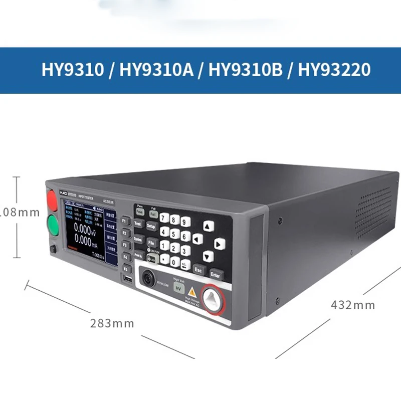 Programmable AC and DC insulation withstand voltage tester supports communication programmable resistance safety regulations