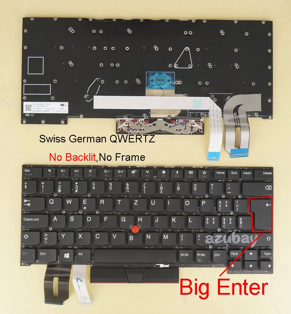 Teclado para Lenovo Thinkpad, Lenovo Thinkpad T490s,