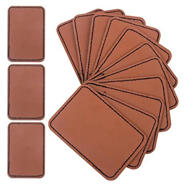 90Pcs Laser Engraving Blanks, Blank Leather Patch For Hat, Wear