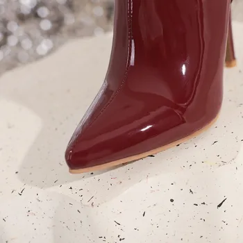 Vera High Heel Pointy Toe Ankle Boots 5