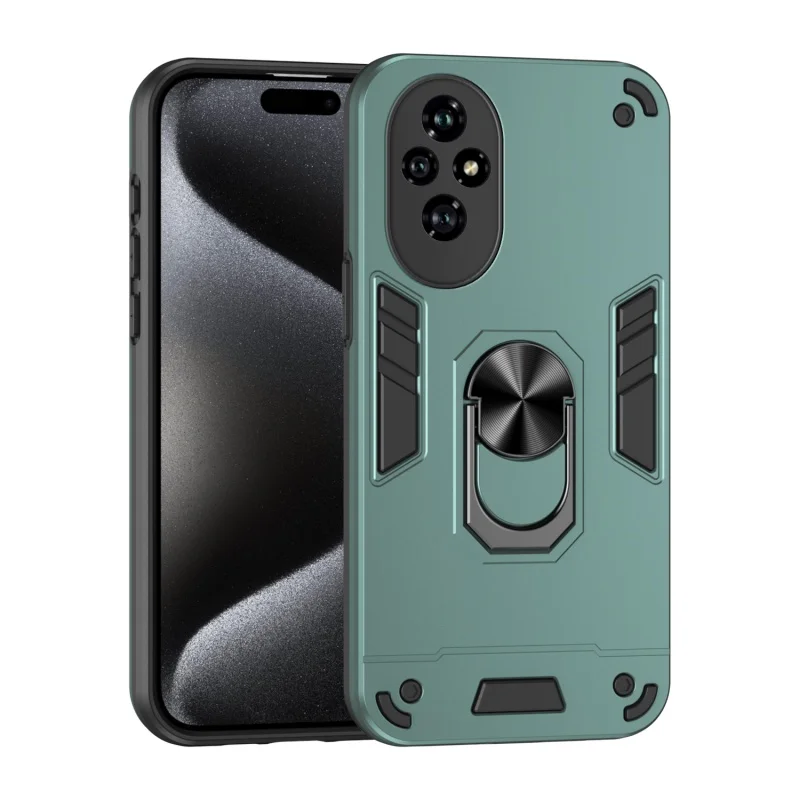Armor Protective Case with Camera Guard and Magnetic Holder Ring
