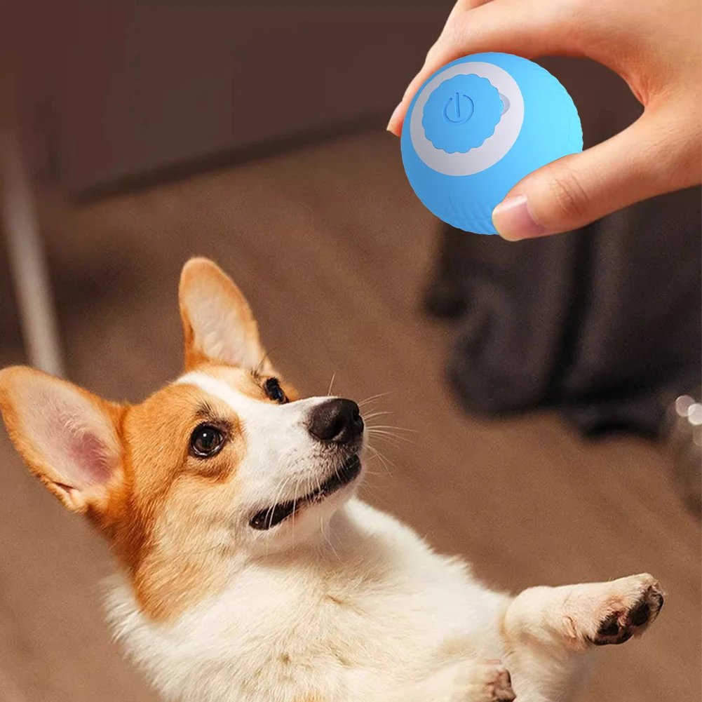 전기 고양이 공 장난감, USB 충전식 스마트 인터랙티브 고양이 장난감, ABS 지능형 롤링 장난감 공, 새끼 고양이 개 놀이용