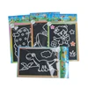 10pcs Children Scratch Painting Colorful Drawing Toys DIY Paper Cartoon Art Supplies Handmade Graffiti Kid Birthday Gifts TMZ 3