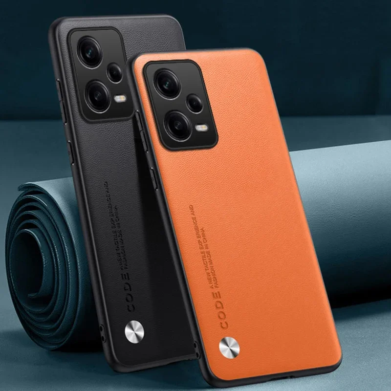 Luxury Leather Matte Silicone Protective Phone Case