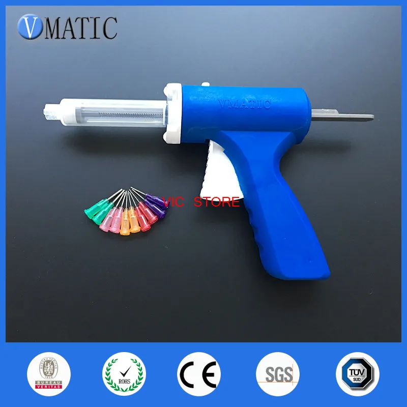 

Free Shipping 10 ml 10cc Manual Epoxy Glue Gun With Syringe & Needles
