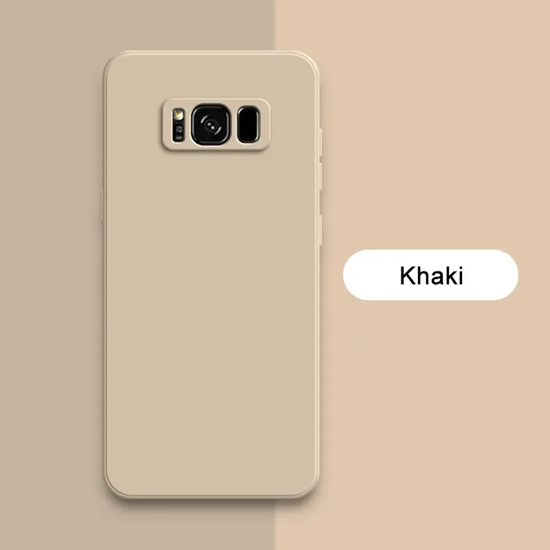 Squares Liquid Silicone Soft Shockproof Phone Case - Enhanced Protection and Stylish Design