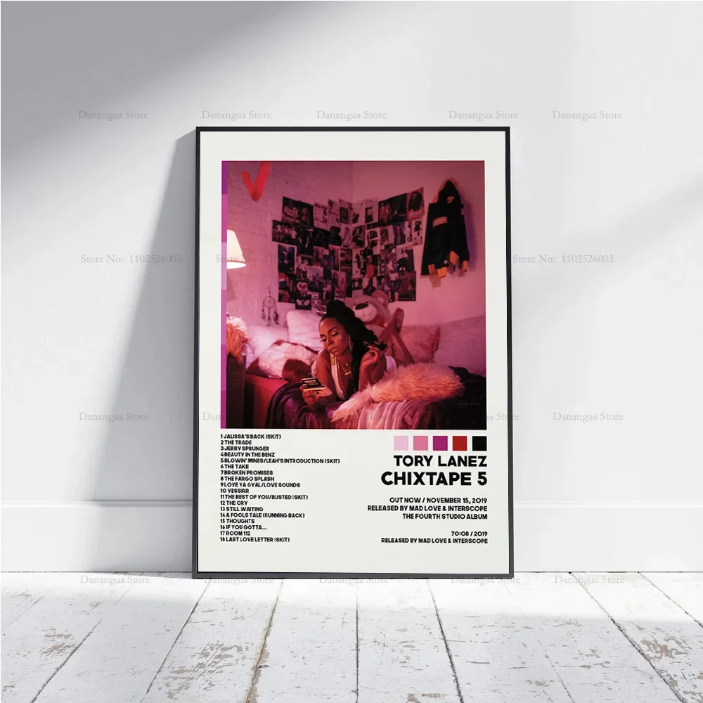 힙합 음악 앨범 커버 Tory Lanez Alone At Prom Chixtape 포스터 인쇄 벽 아트 캔버스 회화 그림 사진 룸 홈 장식