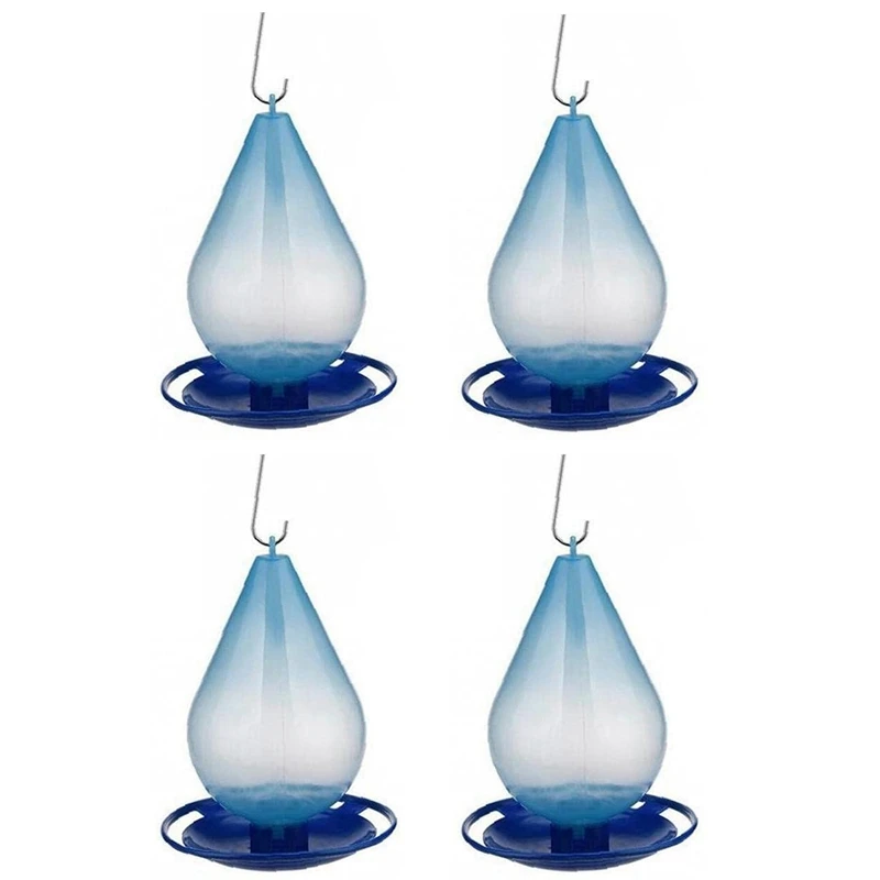 

4X Automatic Bird Water Feeder Water Droplet Shaped Bird Waterer Easy Hanging Bird Feeder With Hook Bird Water Dispenser