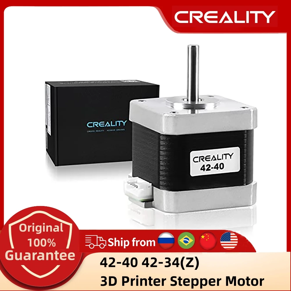 

Детали для 3D-принтера Creality 42-40 42-34(Z) с шаговым электродвигателем для Ender 3 Ender-3 V2 CR-6 SE, высокая точность шага, низкий уровень шума
