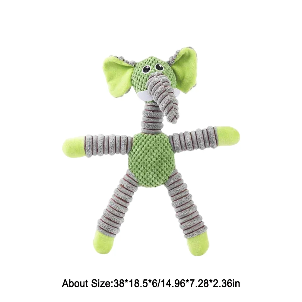 Indestructible Large Dog Sound Squeaky Toys Dog Chew Toy Squeaky Plush Dog Chew Toys for Aggressive Chewers Large Breed