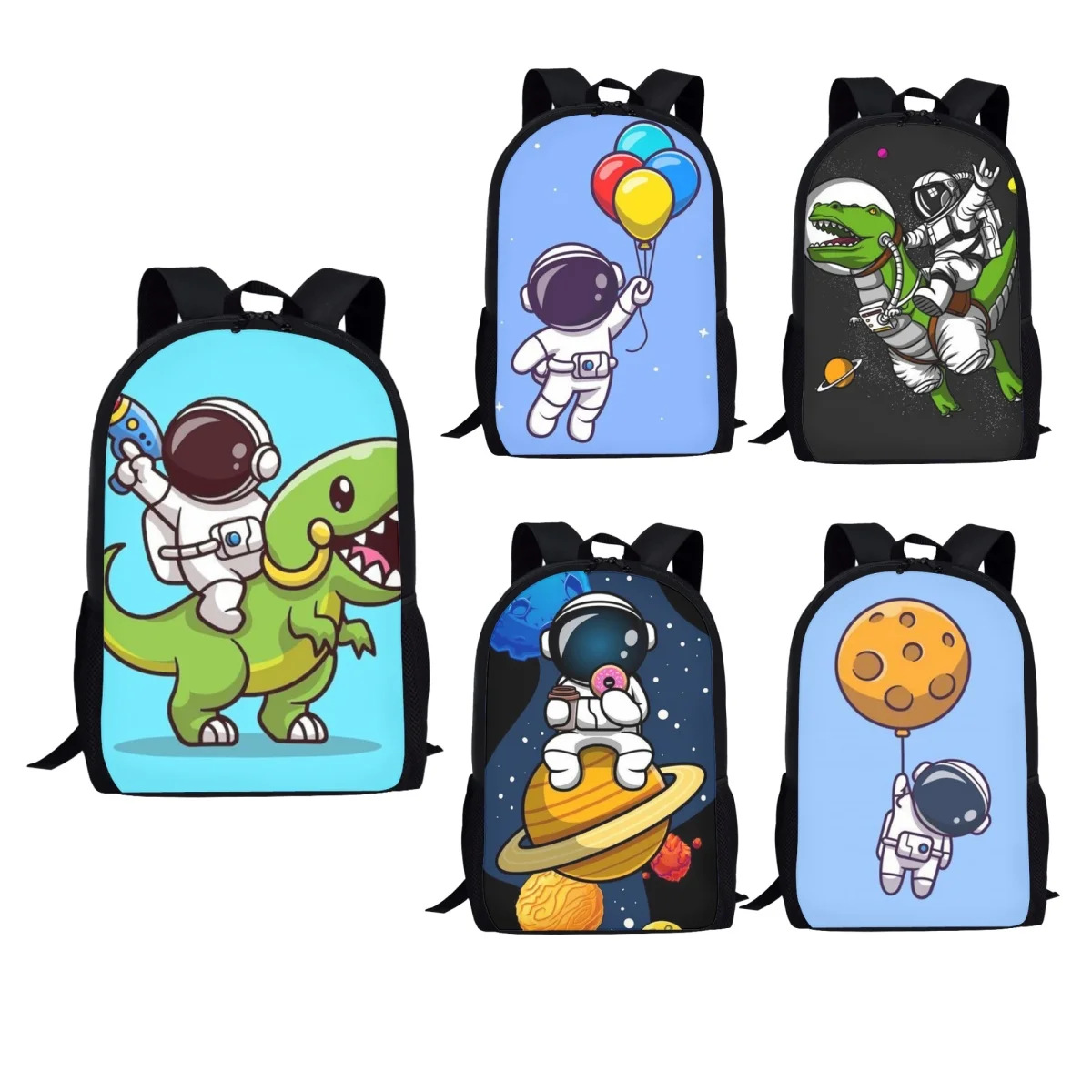 

Boy School Bags Cartoon Astronaut Orthopedic Personalized Shoulder Book Bags for Children Casual Schoolbags Mochila Infantil