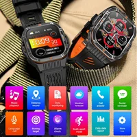 1100mAh Military Outdoor Smart Watch Men 2.01-inch Large Display Compass Sports Watch IP68 Waterproof Bluetooth Call Smartwatch - Image 2