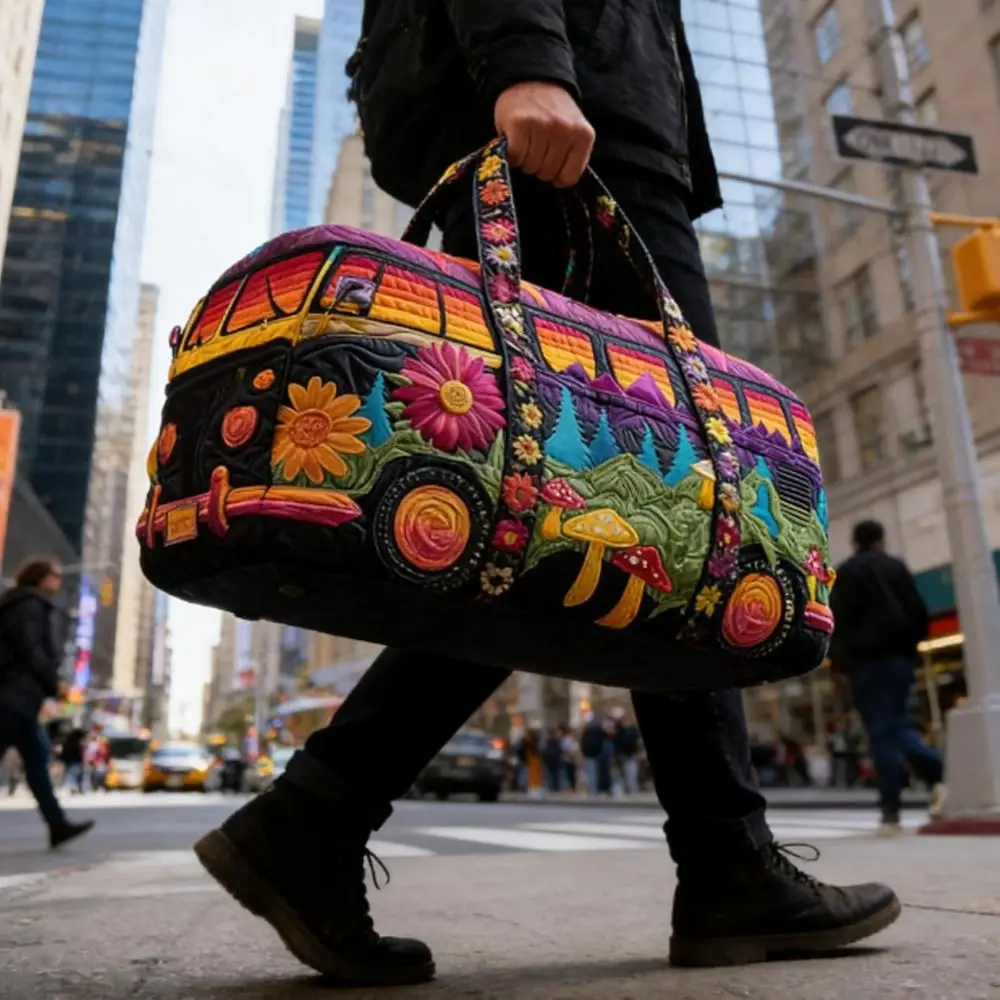 Verstellbare Gepolsterte Reisetasche mit Großer Kapazität Kurzstrecken-Handtasche 3D-Quilt-Design Reisetasche – Detail 9