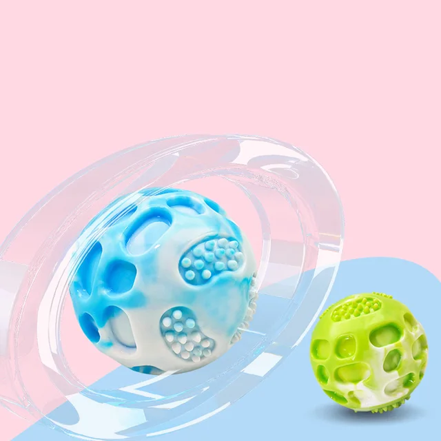Dog Chew Toy Ball - Indestructible Molar Toy for Dogs, Interactive Boredom Buster, Durable Teeth Cleaning Toy for Small Medium 2