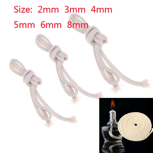 NEW 10Pcs/set Cotton Wick Alcohol Lamp Wick Kerosene Lamp Candle Wick Torch  Oil Wine Bottle Product Accessories Lamp Wick