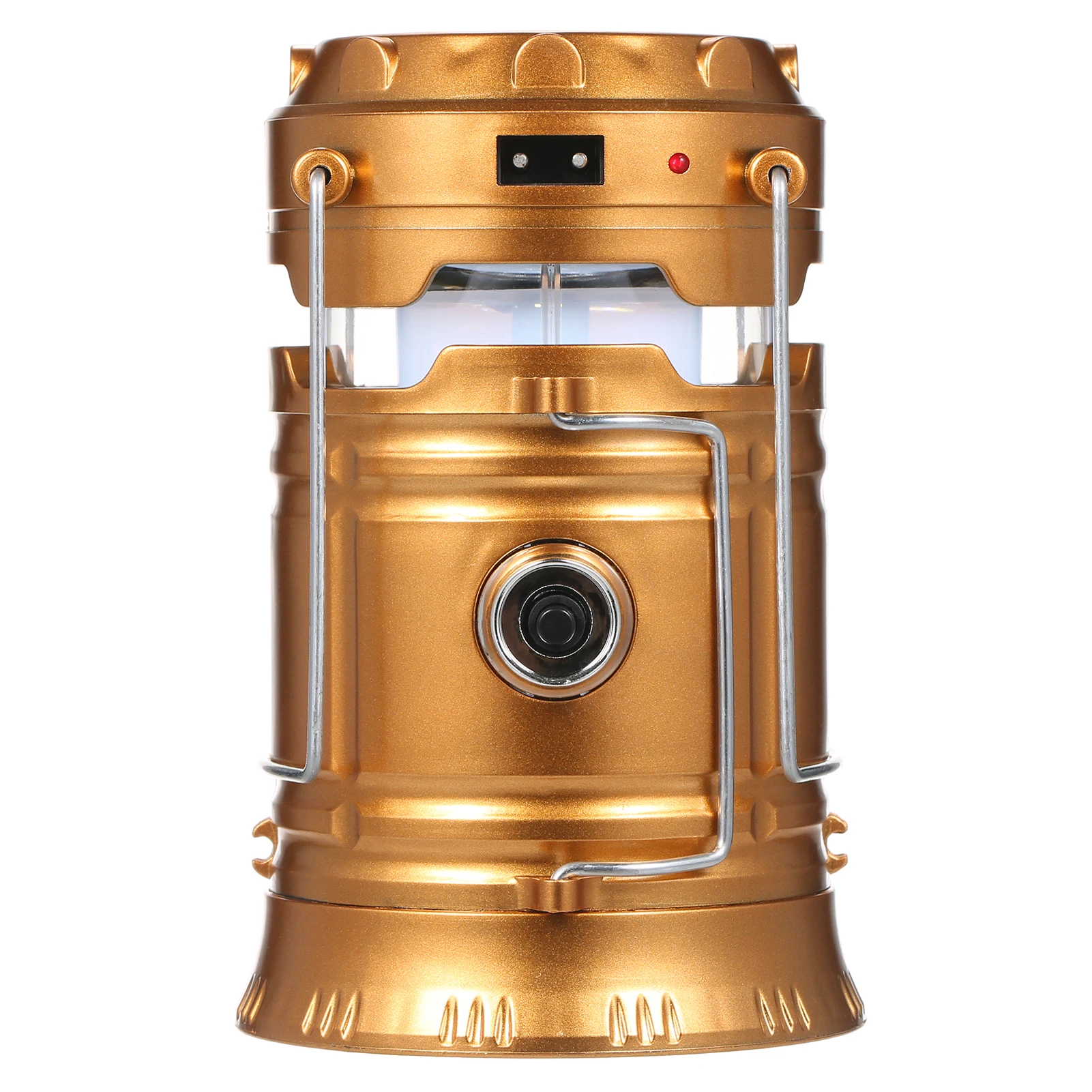 

Portable LED Camping Lantern Collapsible Solar Rechargeable Camping Tent Lamp Emergency Light for Indoor Outdoor Hiking Travel