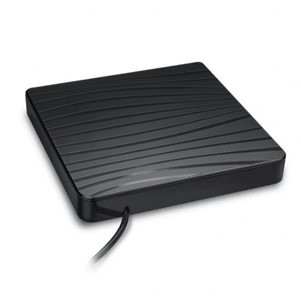 Drives Enclosure USB 3.0/Type-C with Dual Head Power Cord External DVD Case Non-Slip Mat Portable for Desktop Computers Laptops