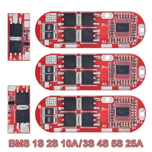 TZT Bms 1s 2s 10a 3s 4s 5s 25a Bms 18650 Li-ion Lipo Lithium Battery Protection Circuit Board Module Pcb Pcm 18650 BMS Charger