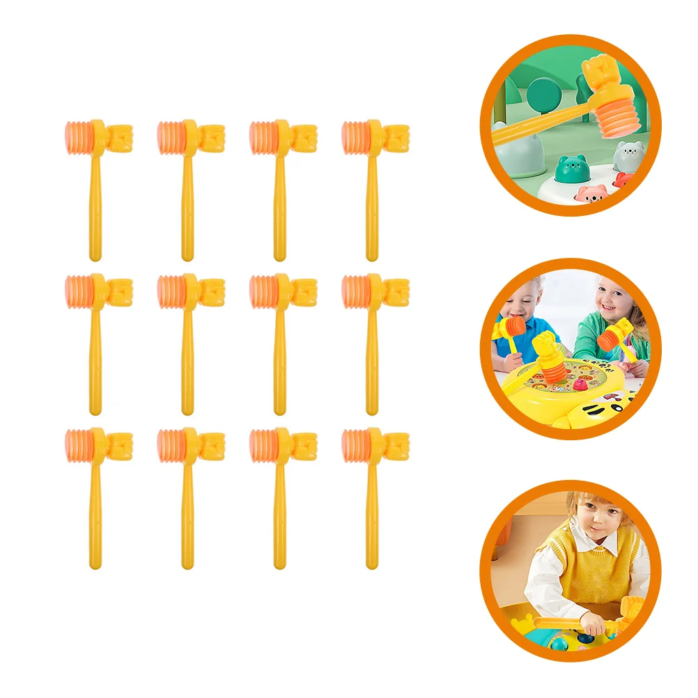 

12 Pcs Mini Hammer Game Toy Toys Toddler Metal Hammers Pounding Mallet Plastic Hammering Kids