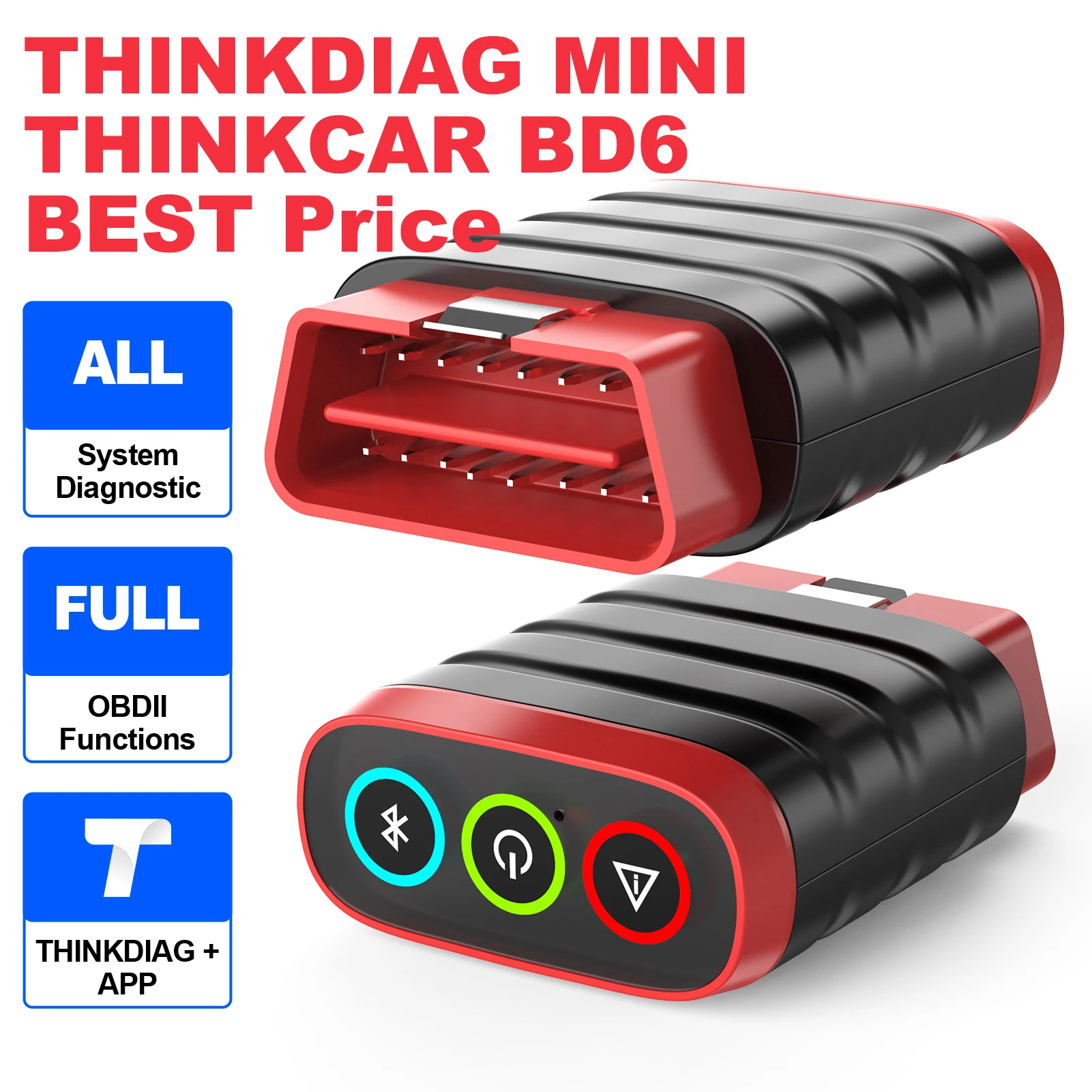 

10pcs 50pcs THINKDIAG MINI THINKCAR BD6 OBD2 Scanner Wholesale Price