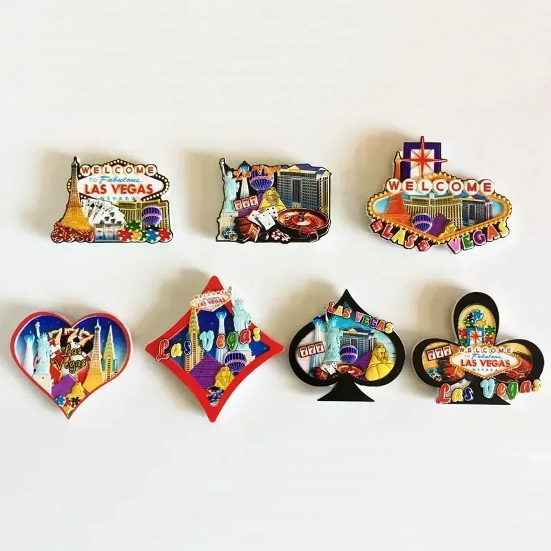 World Tourism Fridge Magnet Souvenir USA Las Vegas Florida Cultural Landscape Refrigerator Stickers Gift Set Home Decoration magnetic fridge magnets,magnetic sticker,magnetic fridge stickers,refrigerator decor
