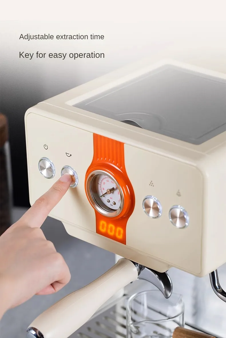 Gemilai CRM3609 Professional Italian Style Coffee Machine 15 BAR Pump Espresso Coffee Maker 1.7L description image 5