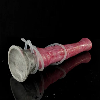 FAAK Ejaculation Horse Dildo With Suction Cup Spray Liquid Squirting Penis Silicone Multi Color Anal Sex Toys For Men Women 4