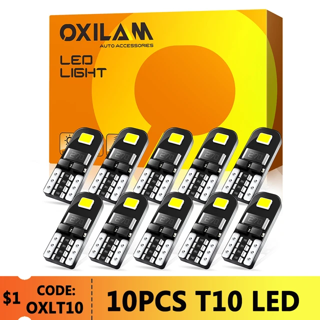 T10 Led Bulb 194 W5W 24SMD Chipsets LED Bulbs for Car Courtesy Dome Map  Door License Plate Light