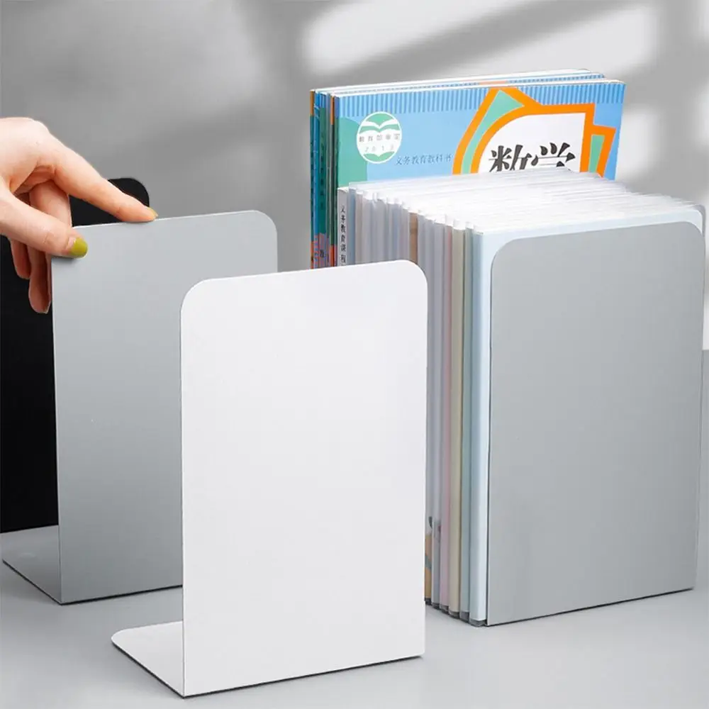 Book Holder L-shaped Desk Bookends Book Stand Display Support Rack