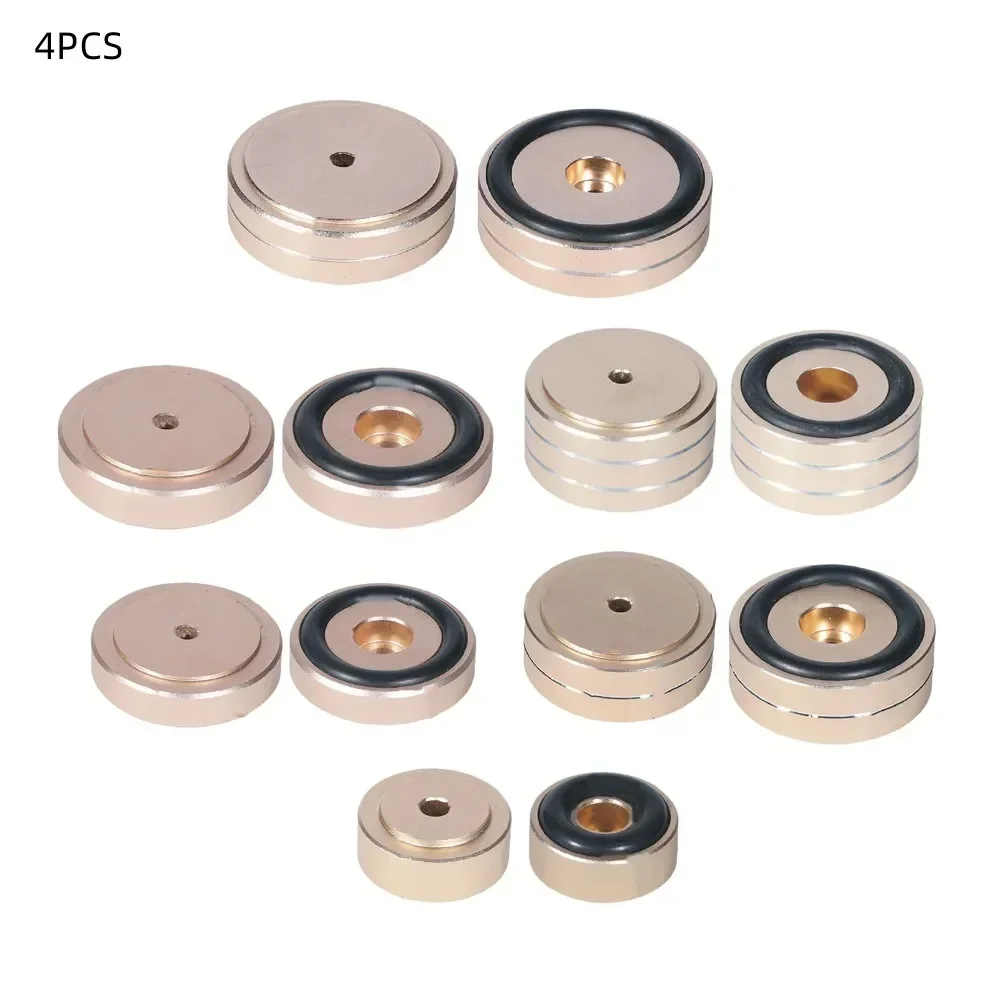 ​​Speaker Stand Feet Pad Foot For Speakers Amp CD Player 20*8/30*10/40*10/40*15/50*15/40*20mm Aluminum Alloy Rubber Audio Video