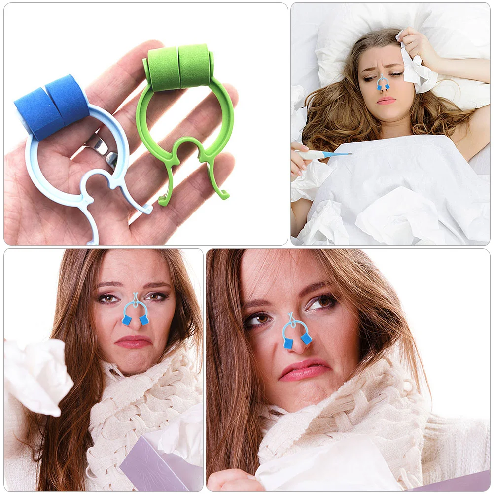 12 Pcs Wipes Nasal Plug Nosebleed Plugs for Bleeds Bleeding Stop Medical Squeezer Relief Clips Child