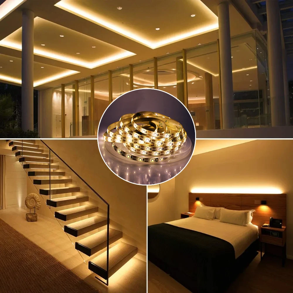 Battery-Powered Flexible LED Strip Light – 16.4FT Decorative Illumination