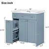 30" Bathroom Vanity with Single Sink, Combo Cabinet Undermount Sink, Solid Wood Frame Bathroom Storage Cabinet, 3