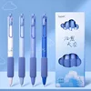 Lopet Cute gel pens sets 4pcs 0.5mm Black Ink Writing Pen Soft Grip Press Kawaii Stationery Quick Dry Homework School Gadgets 6