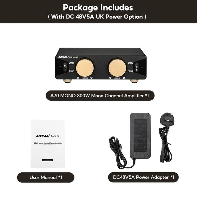 アンプ Aiyima A70 2.0/2.1 CH Power Amplifier Amazon.com: AIYIMA A70 Balanced Stereo Amplifier with PFFB,TPA3255