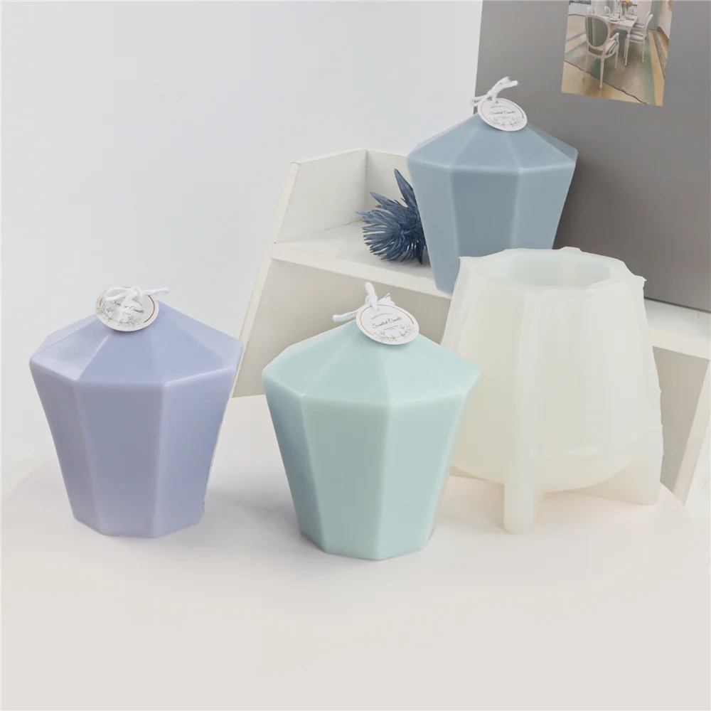 

3D Cylinder Pencil Shaped Silincone Candle Mold Pillar Plaster Soap Cake Mould Decoration DIY Supplies Handmade Crafts