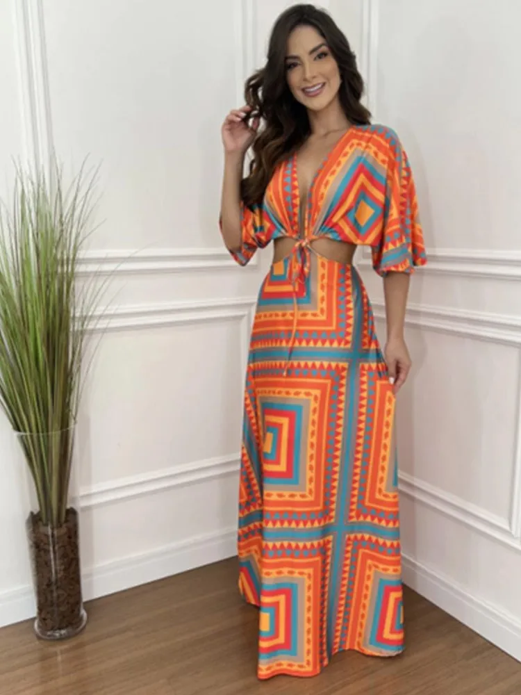 Mirto: Vestido Largo Manga 3,4 Estampado Mujer | El Palacio De Hierro