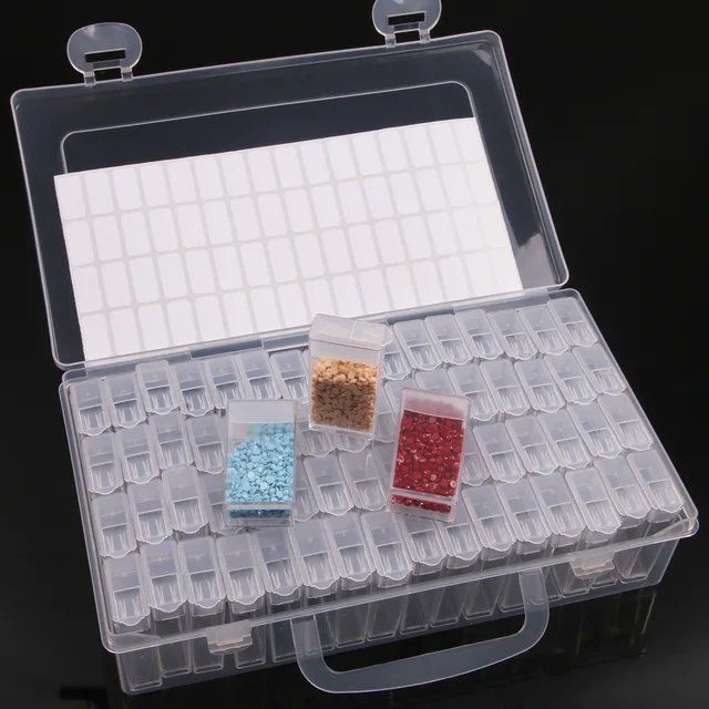 5D bricolage diamant peinture outils accessoires boîte de rangement conteneur diamant broderie accessoires perceuse boîte mosaïque conteneur étui 1