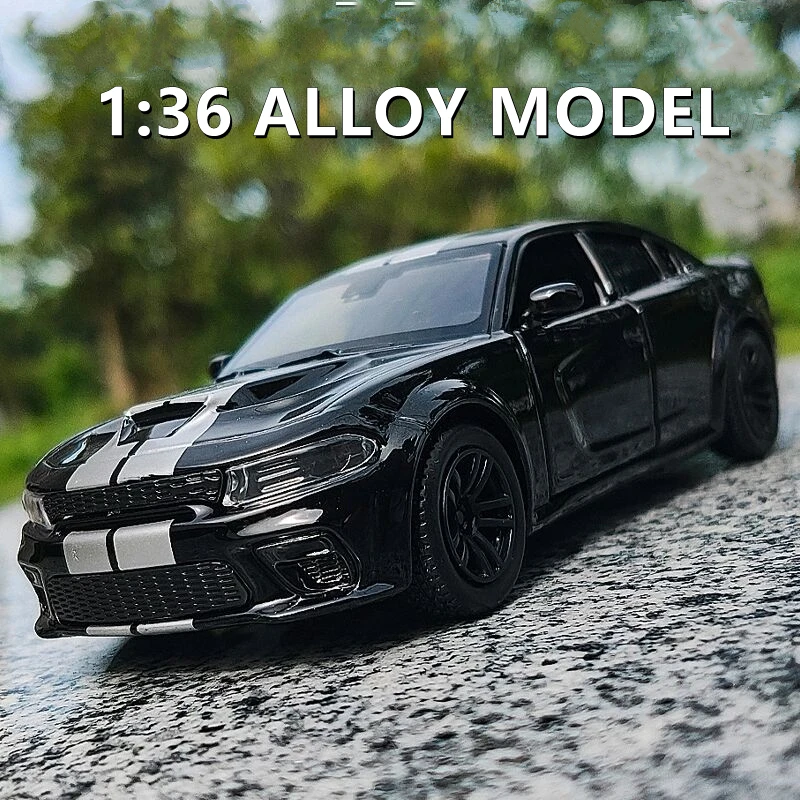 1/36 Dodge Durango Charger Hellcat Srt Alloy Sports Car Model Diecast Metal Simulation Toy Car Model Collection Gift