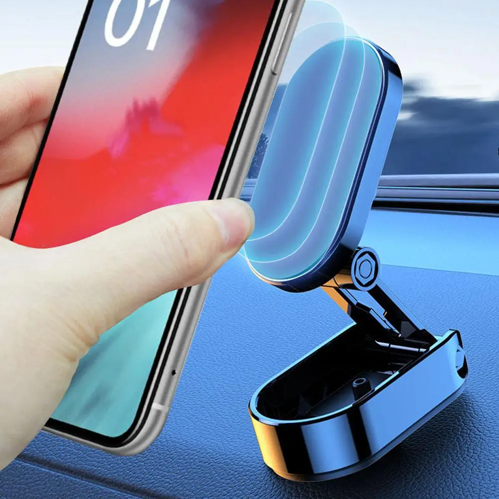 Faltbare Magnetische Telefon Halter In Auto GPS Air Vent Halterung Magnet  Handy Stand Tragbare Auto Handy Unterstützung - AliExpress